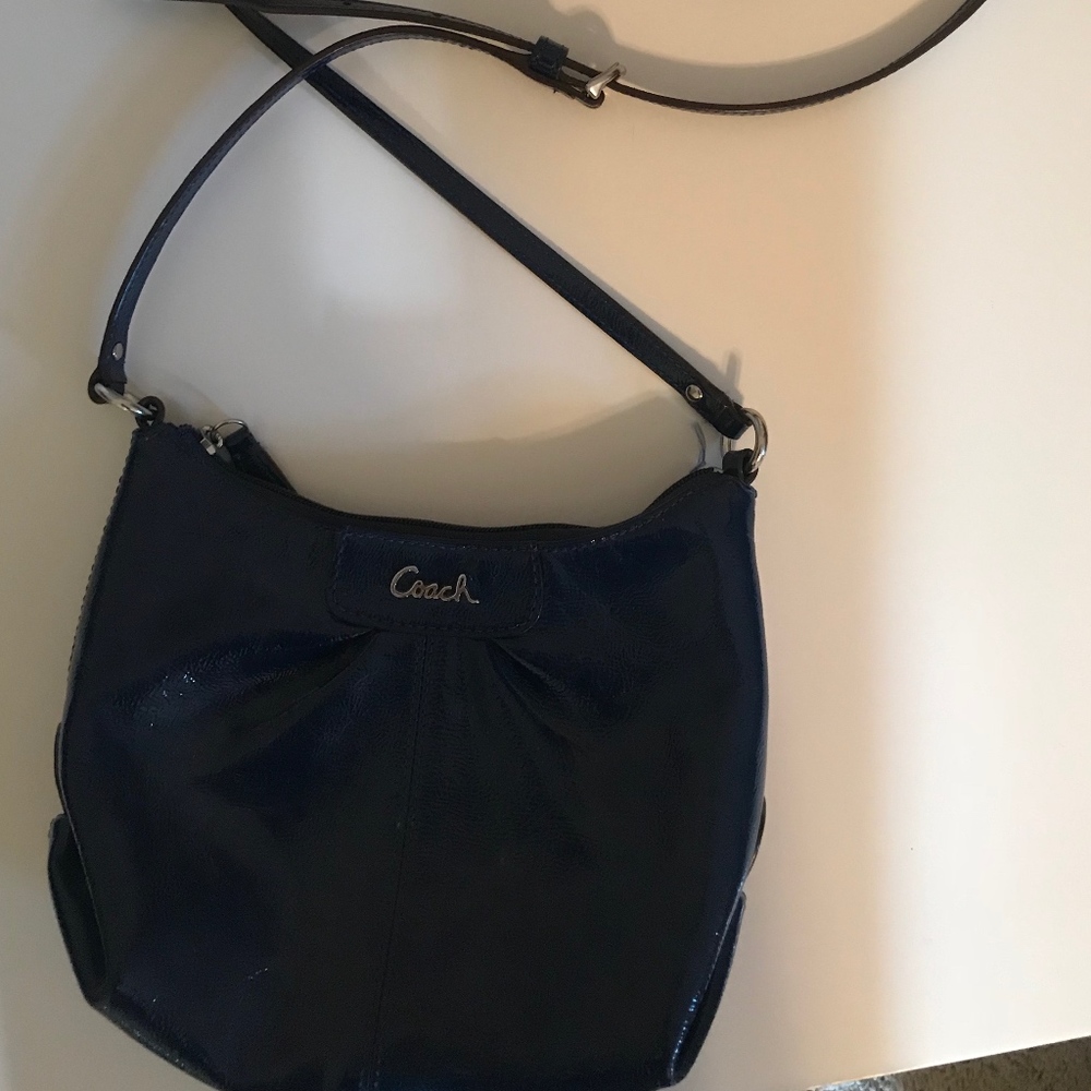 Dark Blue Coach Crossbody Purse